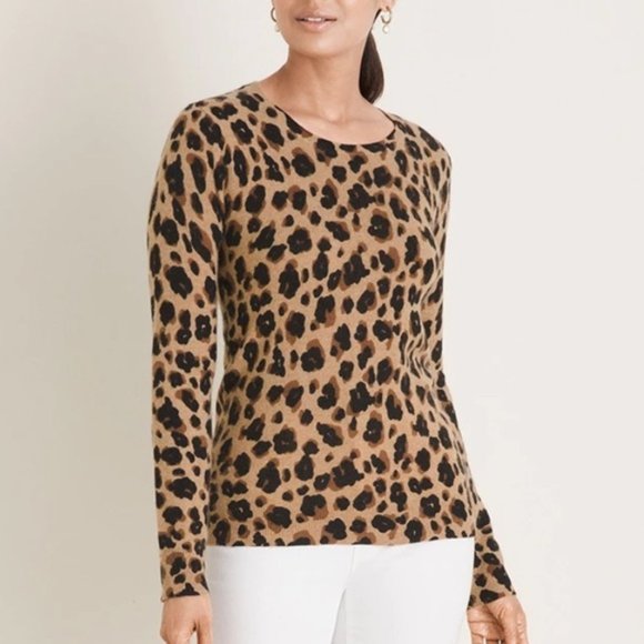 Cynthia Rowley Sweaters - NWT CYNTHIA ROWLEY Cashmere Sweater Leopard Print